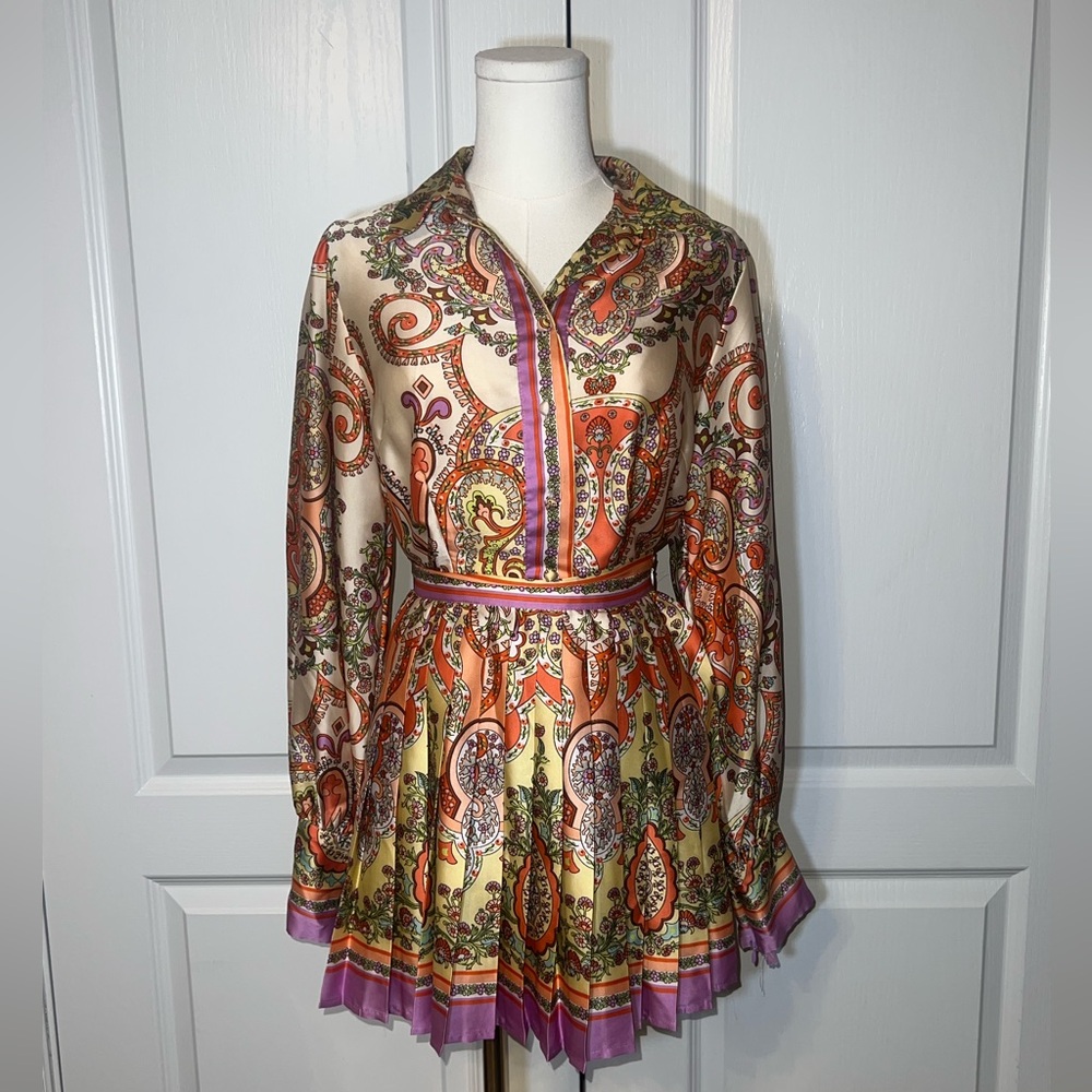 Lilly’s Kloset Colorful Paisley Skirt Set - Picture 2 of 5